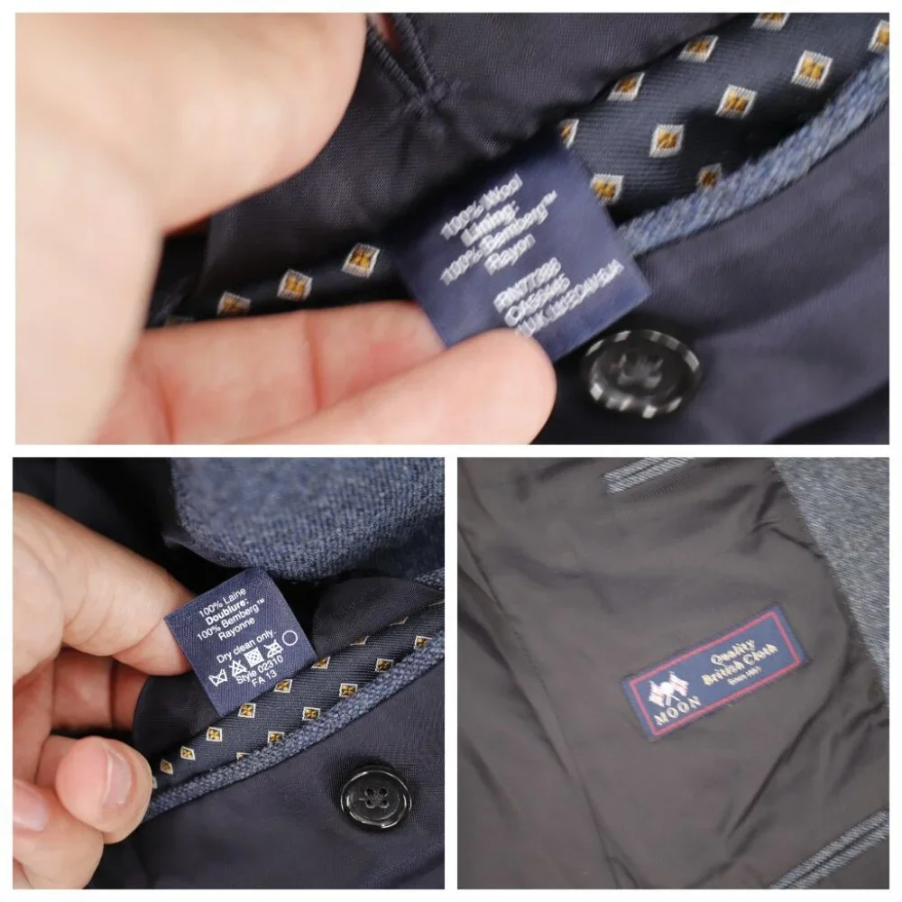J. Crew Sport Coat Mens 38R Moon British Cloth Wool Two Button Single Breasted‎